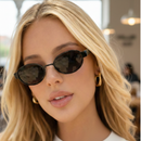 Óculos de Sol Feminino Lunéra Oval – Proteção UV400 com Estilo Vintage