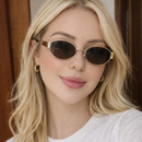 Óculos de Sol Feminino Lunéra Oval – Proteção UV400 com Estilo Vintage