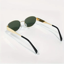 Óculos de Sol Feminino Lunéra Oval – Proteção UV400 com Estilo Vintage