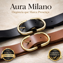 Aura Milano Signature™ — Kit 2 cintos Femininos: o acessório que redefine sua presença.