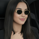 Óculos de Sol Feminino Solea Vintage D’Or Hex - Elegância solar que transforma qualquer look em segundos.