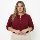Camisa Plus Size SoftElegance - O caimento perfeito que valoriza seu corpo com leveza e elegância