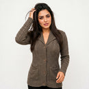 Cardigan Feminino AuraWarm Luxe — Elegância que Aquece de Verdade